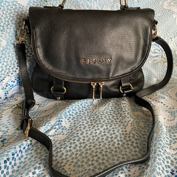 USED AUTHENTIC SISLEY LEATHER SLING BAG - Picture 2 of 16